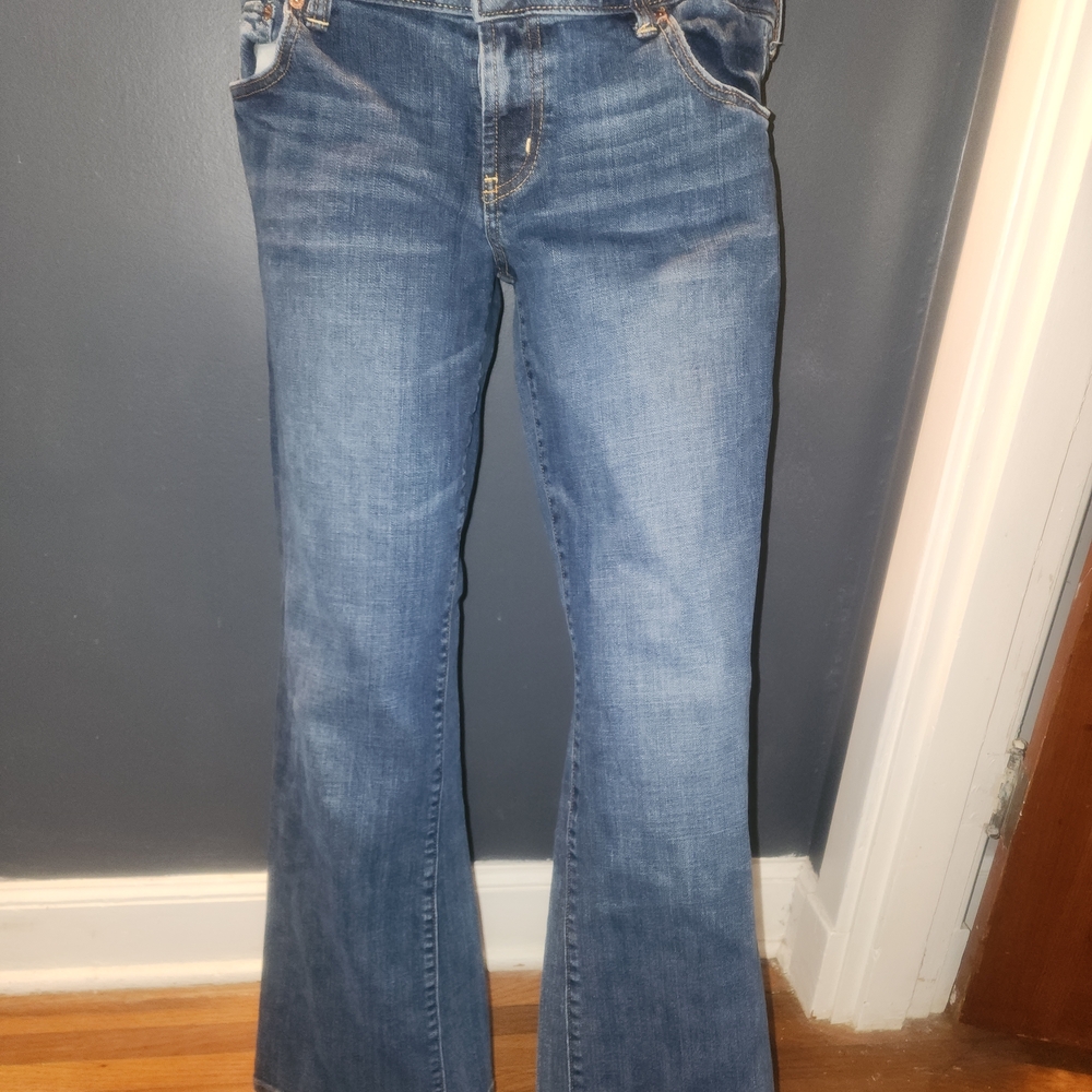 American Eagle Blue JEANS Women's favorite Boyfriend Size 16